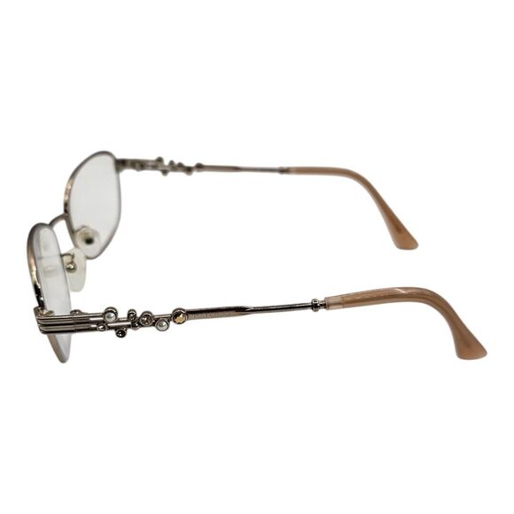 JIMMY CHOO women Eyeglasses JC 222/F 35J SILVER/PINK 53-18 8-4 ITALY FRAMES ONLY - Picture 4 of 9